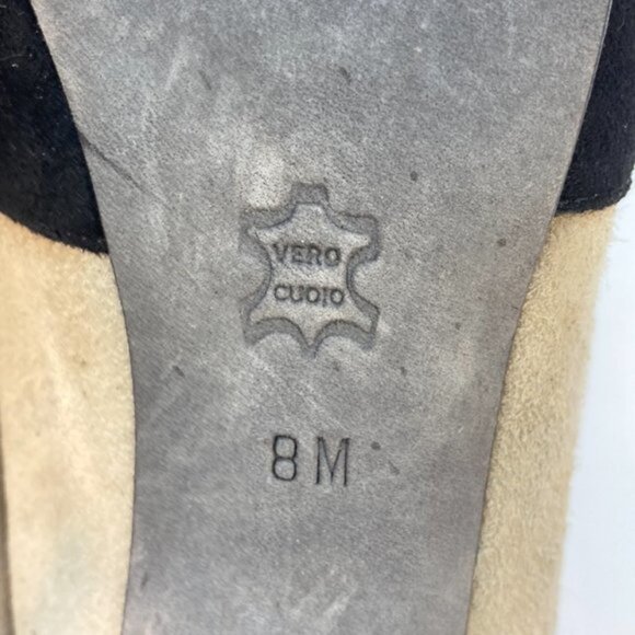 Donald J. Pliner Black and Gray Colorblock Booties - Picture 9 of 9